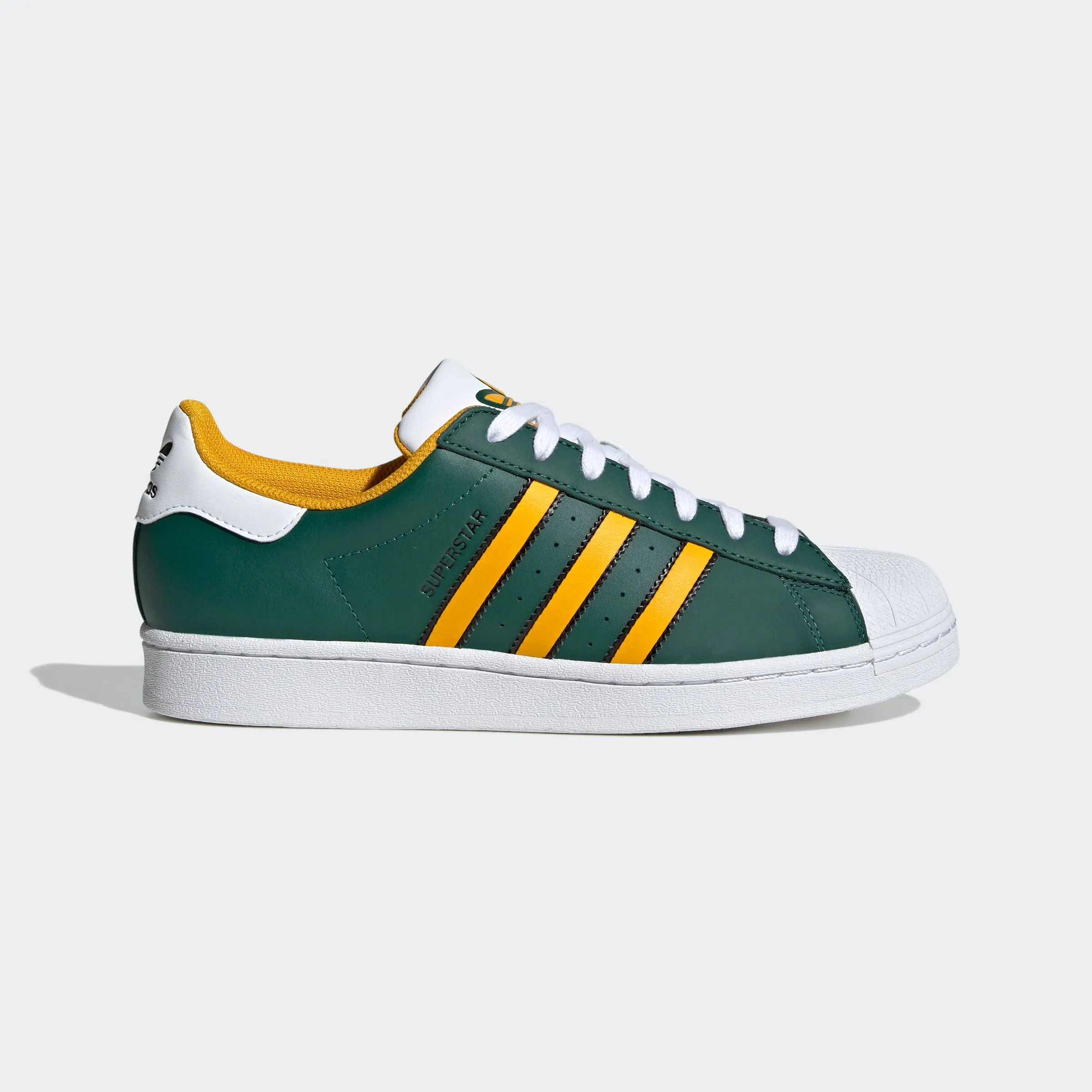 Men's adidas Originals Superstar Shoes Collegiate Green