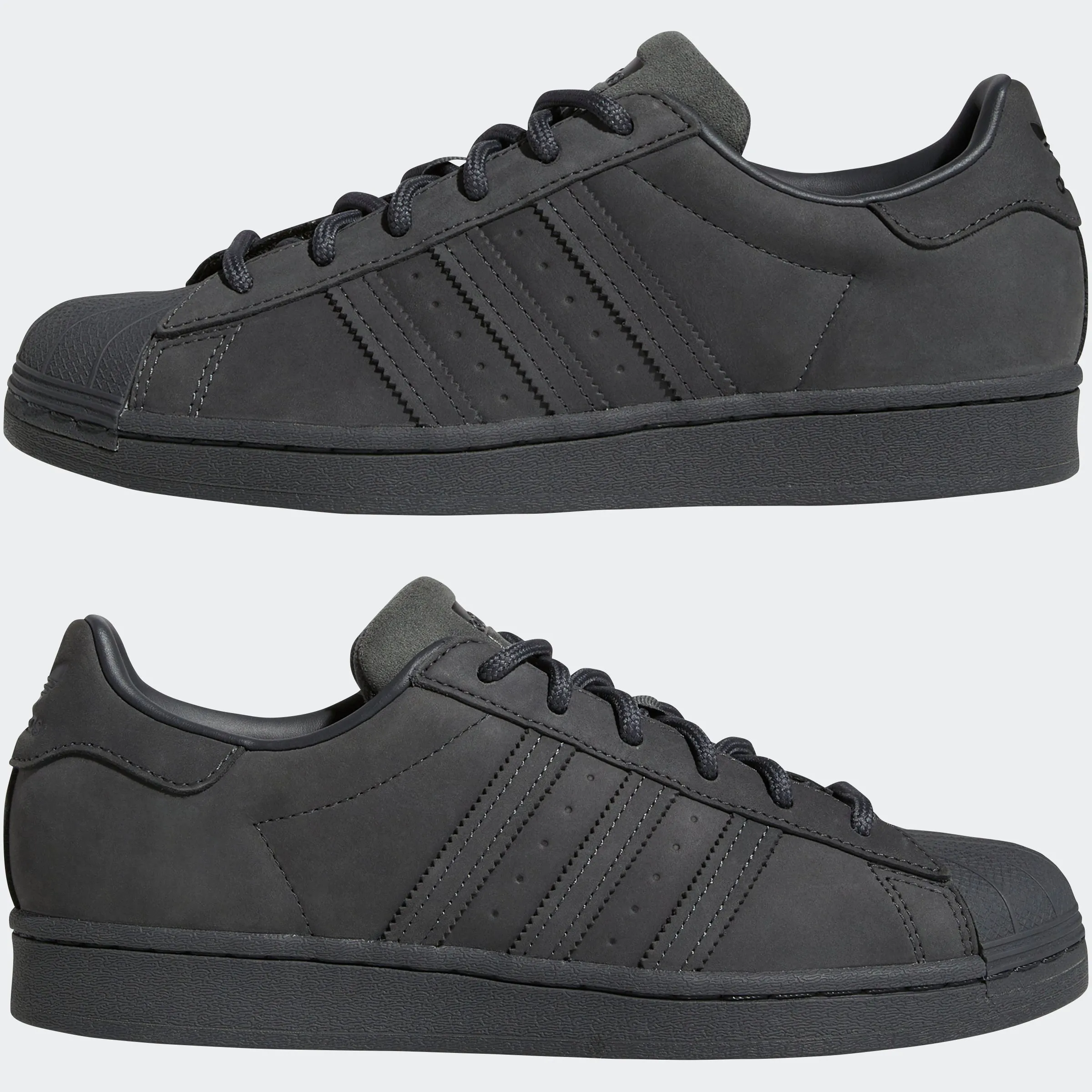 Men's adidas Originals Superstar Shoes Grey Six