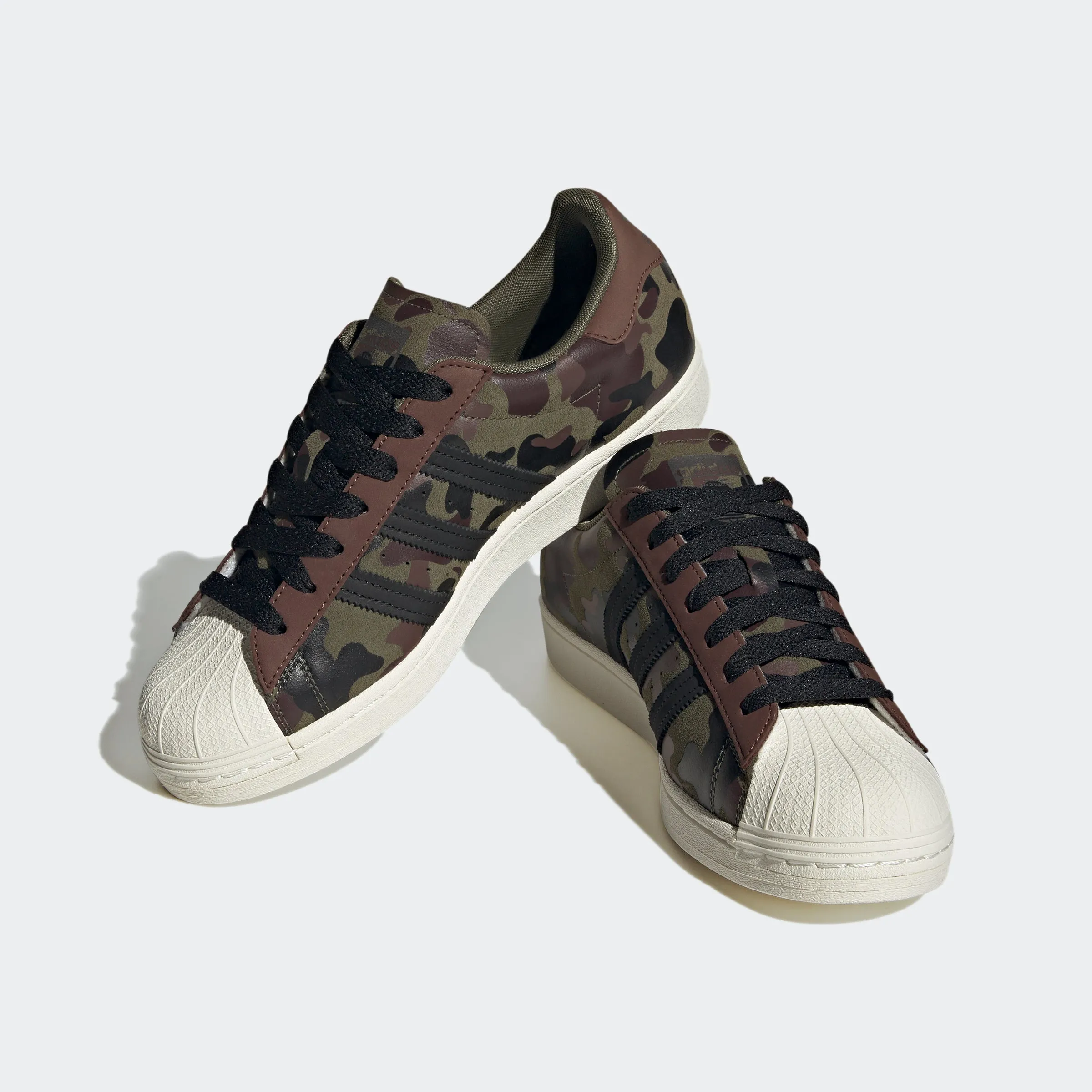 Men's adidas Originals Superstar Shoes Olive Strata