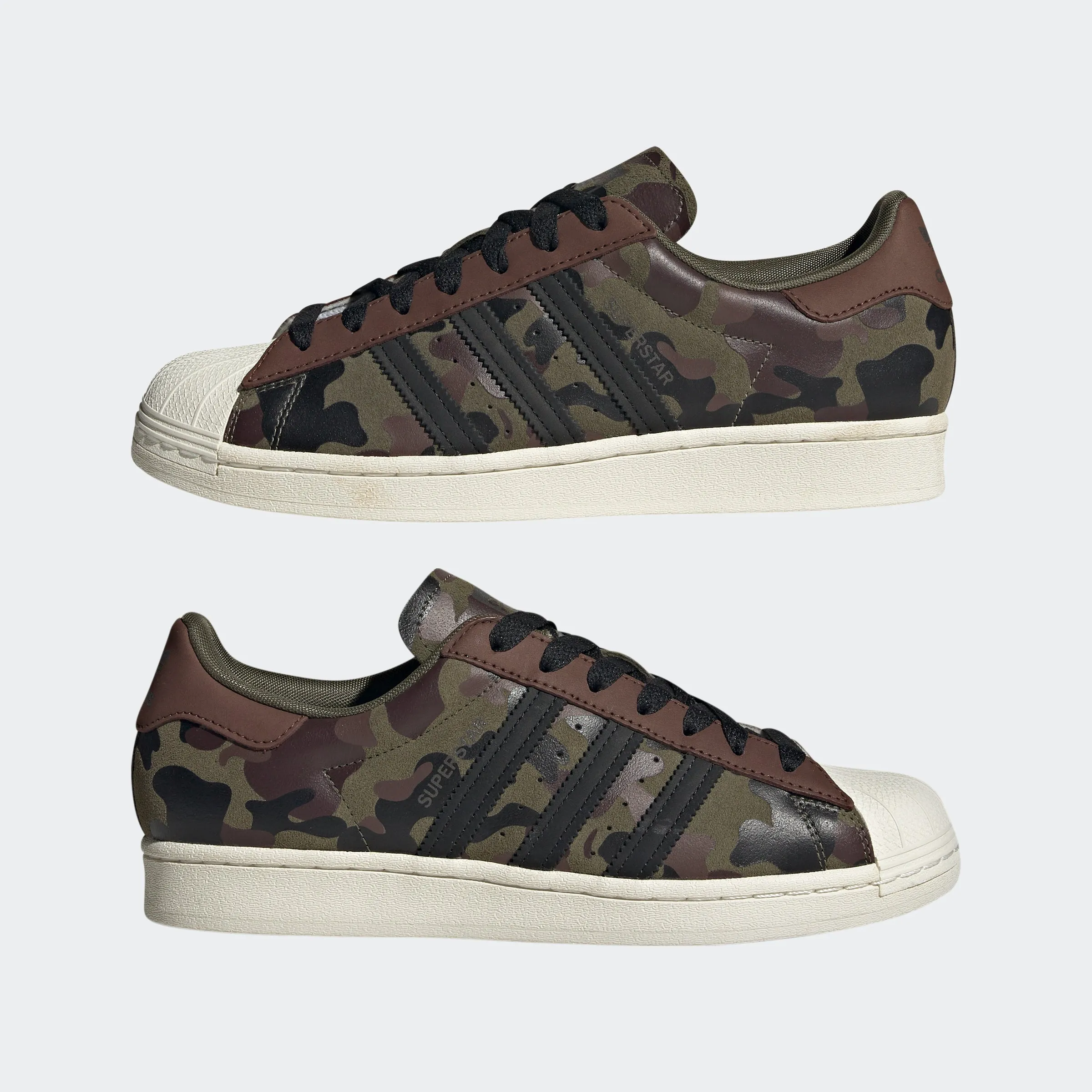 Men's adidas Originals Superstar Shoes Olive Strata