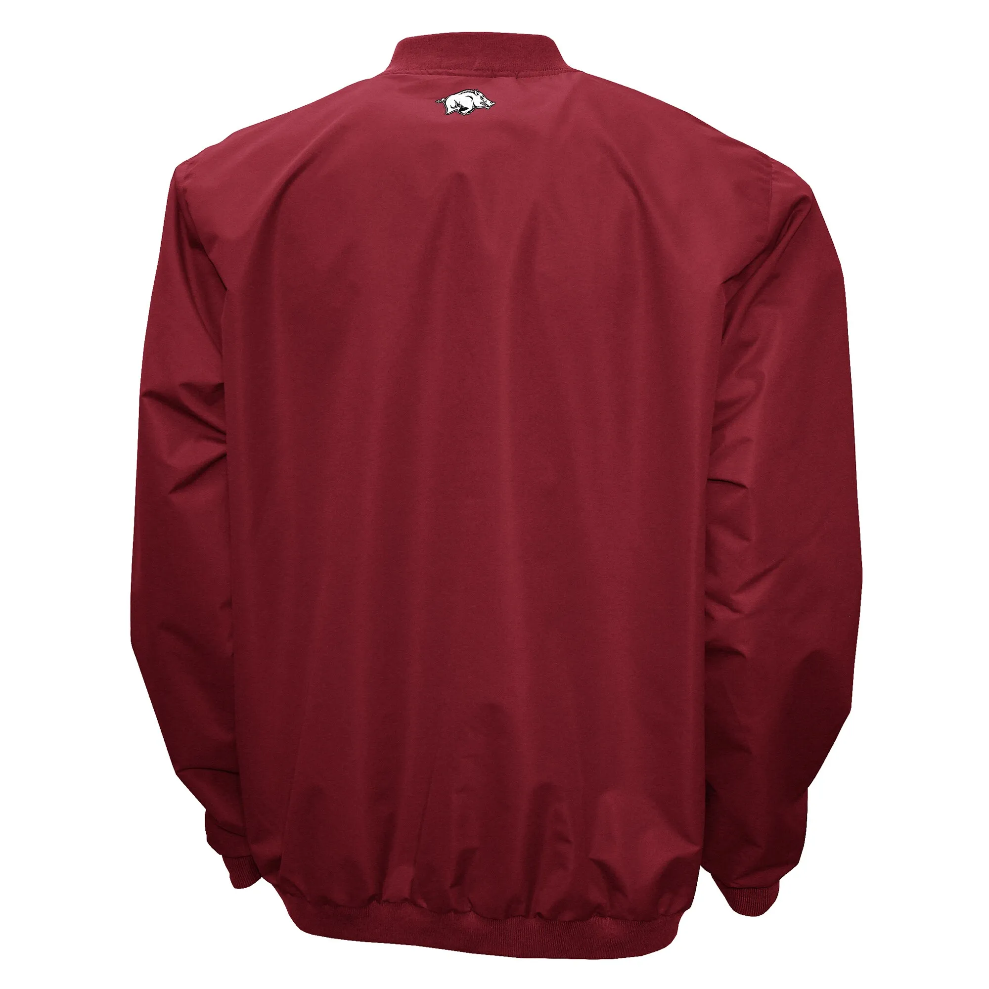 Men's Franchise Club Cardinal Arkansas Razorbacks Members Windshell V-Neck Pullover Jacket