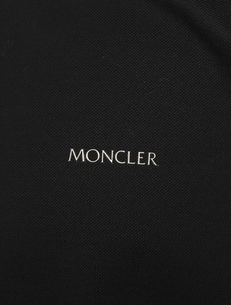 MONCLER Cotton Polo Shirt With Zipper