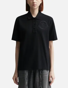 Moncler Embroidered Logo Polo Shirt