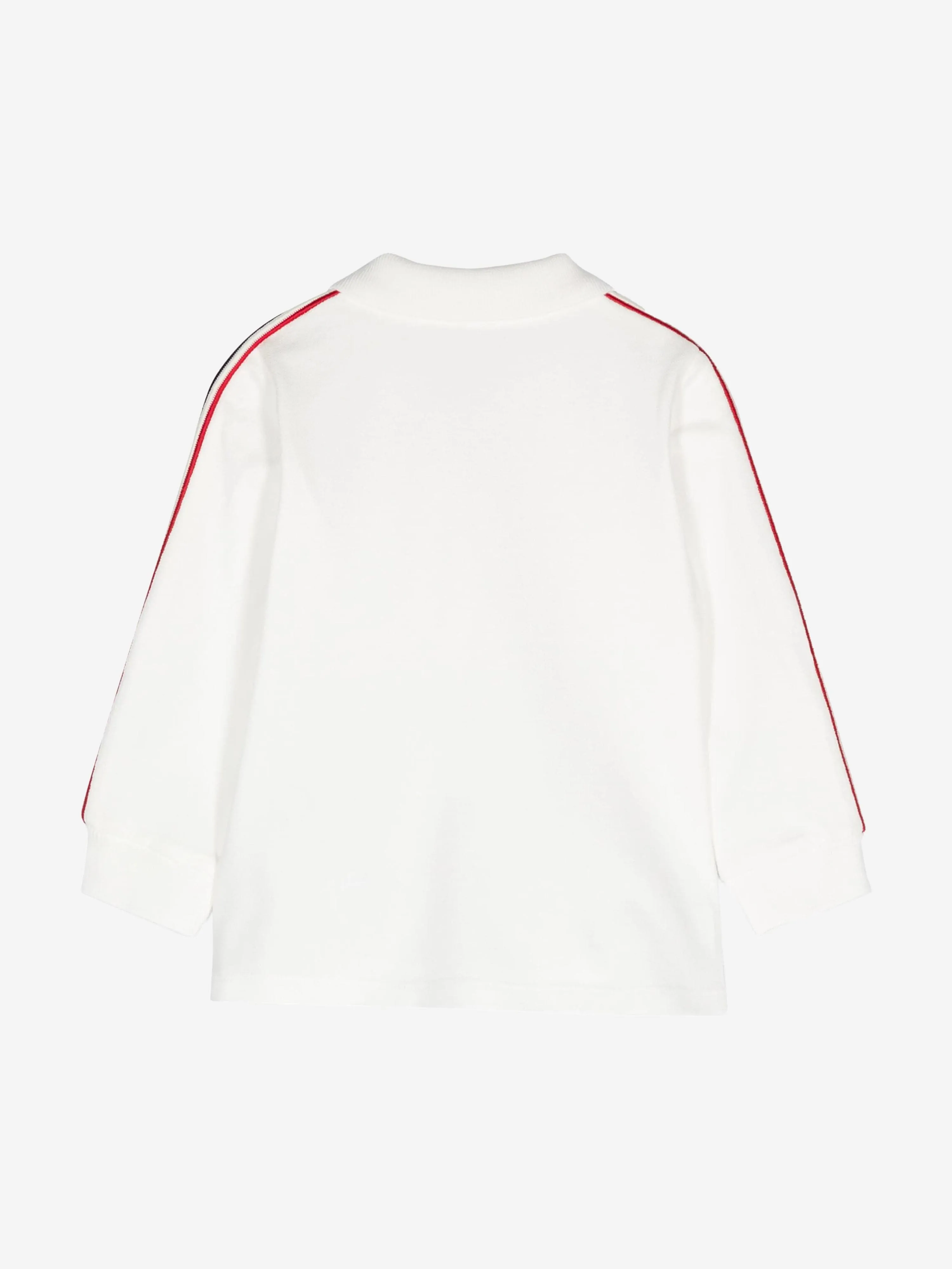 Moncler Enfant Baby Boys Long Sleeve Polo Shirt in Ivory