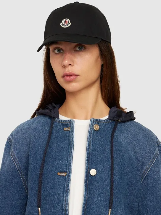 Moncler   Logo cotton baseball cap 