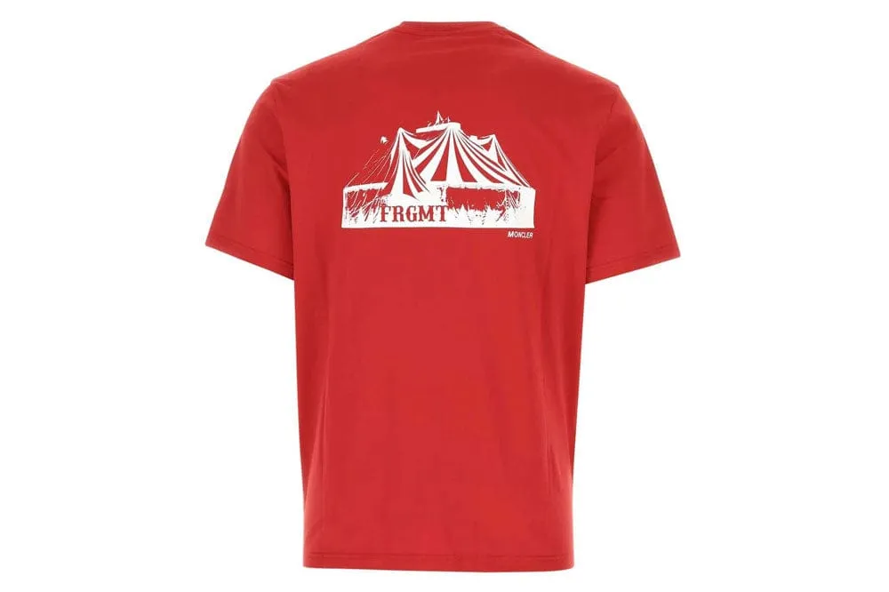 Moncler X FRGMT Hiroshi Fujiwara Circus Print T-Shirt Red