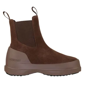 MOON BOOT LUNA CHELSEA SUEDE BROWN