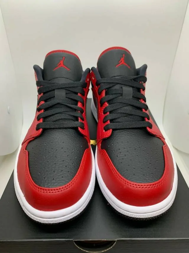 Nike Air Jordan 1 Low Black/Red "Reverse Bred" (553558-6...