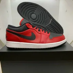 Nike Air Jordan 1 Low Black/Red "Reverse Bred" (553558-6...