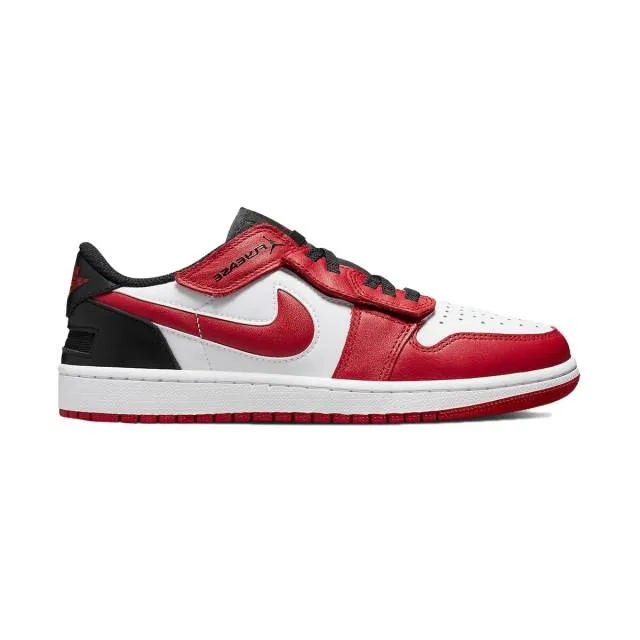 Nike Air Jordan 1 Low FlyEase (White Gym Red/ White/ Bla...