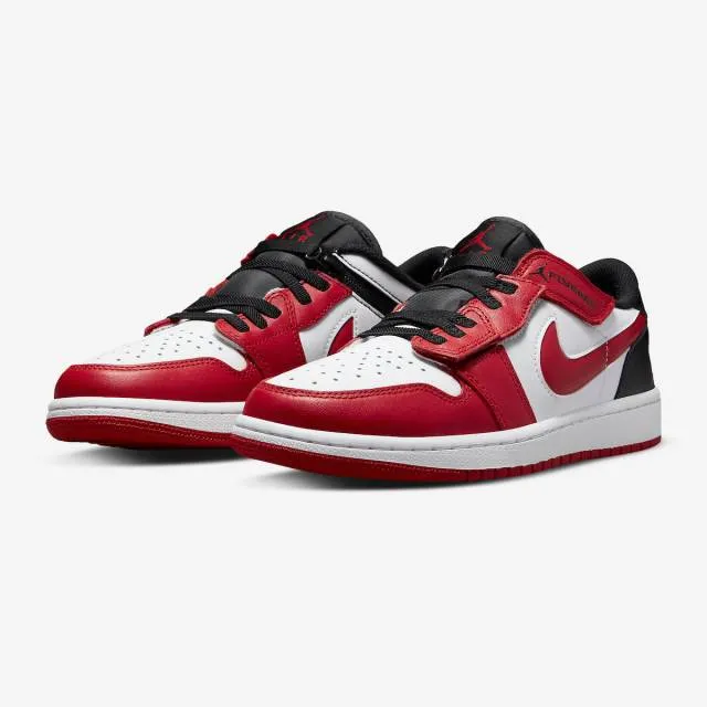 Nike Air Jordan 1 Low FlyEase (White Gym Red/ White/ Bla...