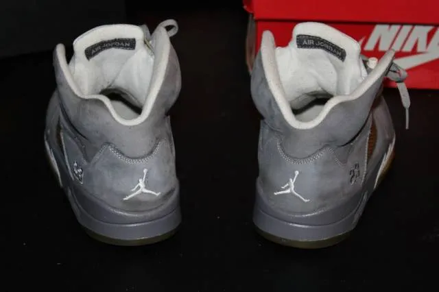 Nike Air Jordan 5 V Retro Wolf Grey White 136027-005 Men...