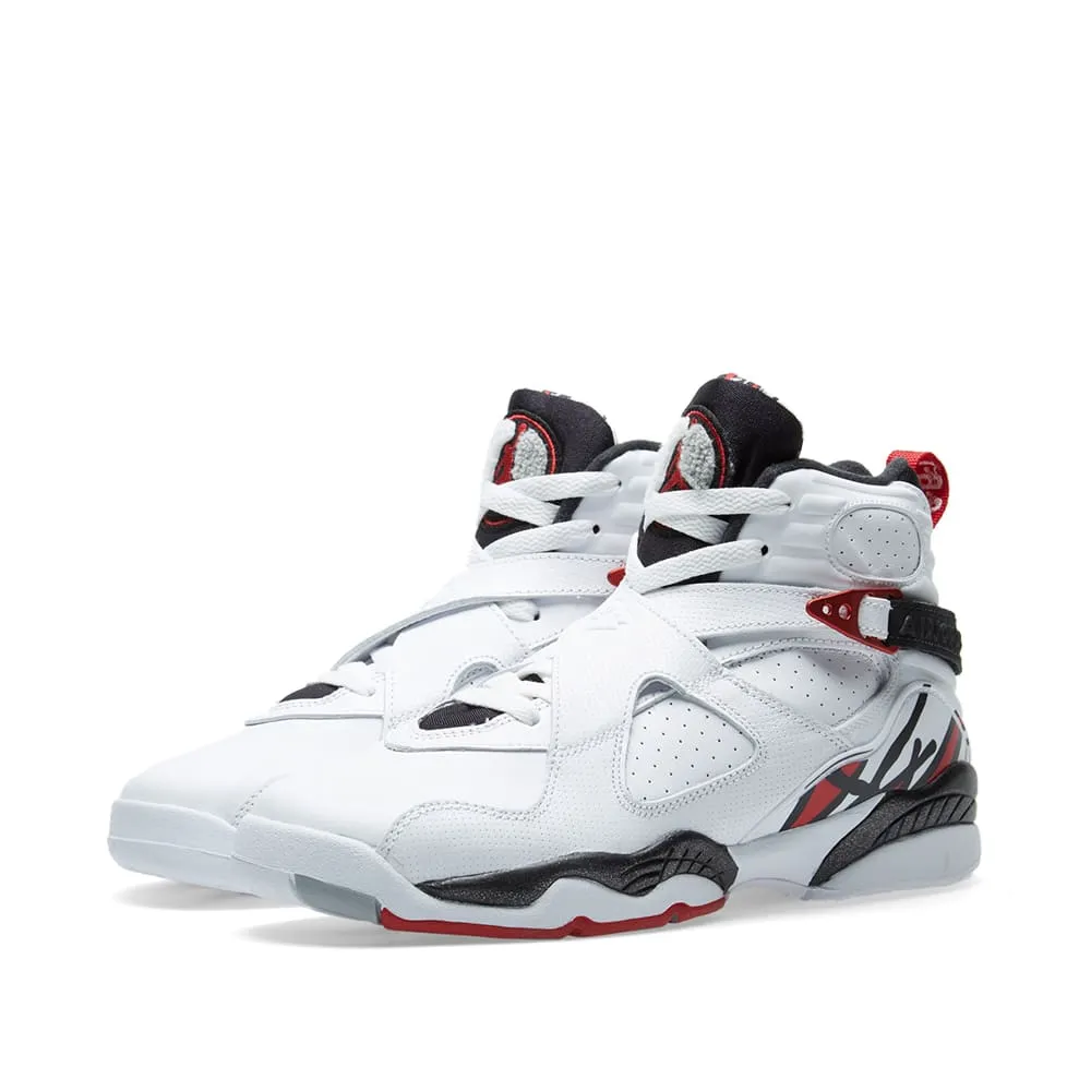 Nike Air Jordan 8 Retro BGWhite, Gym Red & Black