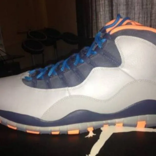 Nike Air Jordan Retro 10 X Bobcats Wolf Grey Orange NYC ...