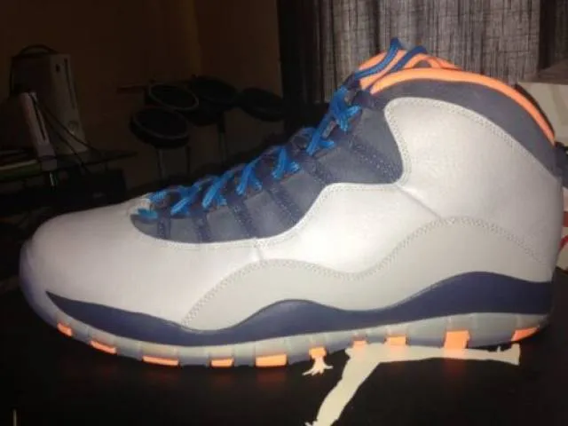 Nike Air Jordan Retro 10 X Bobcats Wolf Grey Orange NYC ...