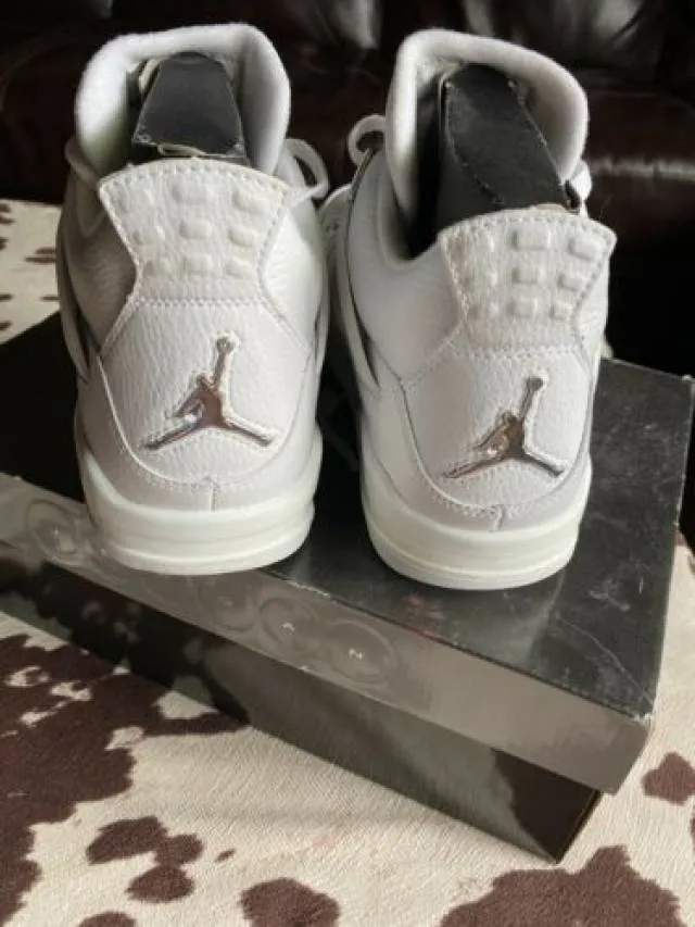 Nike Air Jordan Retro 4 Pure Money 2006 IV White Met Sil...