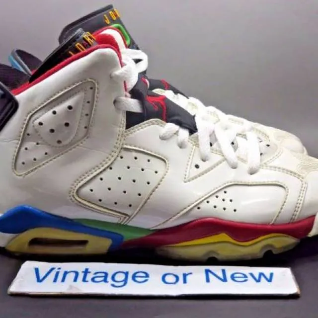 Nike Air Jordan VI 6 Olympic Beijing Retro GS 2008 sz 5.5Y