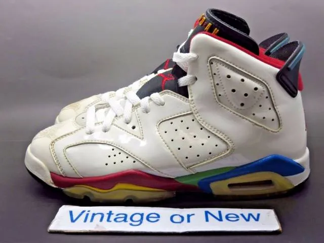 Nike Air Jordan VI 6 Olympic Beijing Retro GS 2008 sz 5.5Y