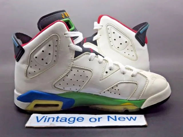 Nike Air Jordan VI 6 Olympic Beijing Retro GS 2008 sz 5.5Y