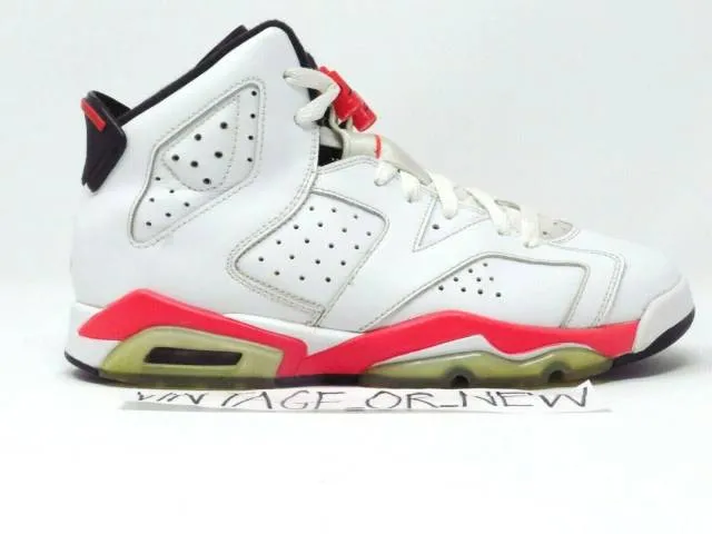 Nike Air Jordan VI 6 White Infrared Retro 2014 BG GS 384...