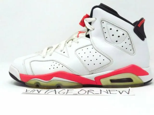 Nike Air Jordan VI 6 White Infrared Retro 2014 BG GS 384...