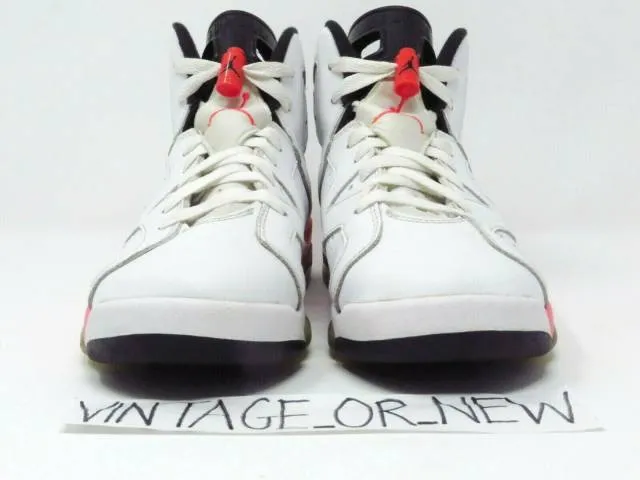 Nike Air Jordan VI 6 White Infrared Retro 2014 BG GS 384...