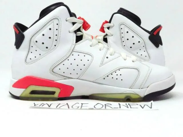 Nike Air Jordan VI 6 White Infrared Retro 2014 BG GS 384...