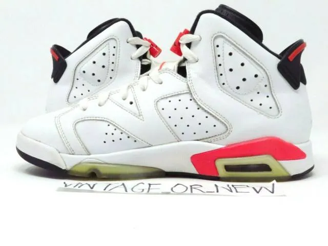 Nike Air Jordan VI 6 White Infrared Retro 2014 BG GS 384...