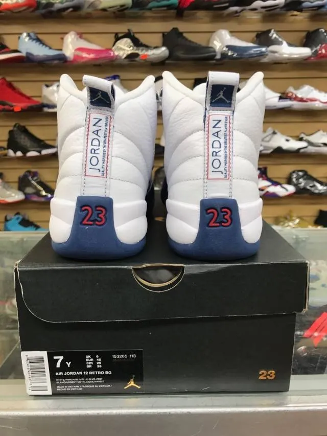 Nike Air Jordan XII 12 Retro BG GS "FRENCH BLUE"153265-1...