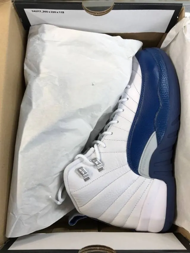 Nike Air Jordan XII 12 Retro BG GS "FRENCH BLUE"153265-1...