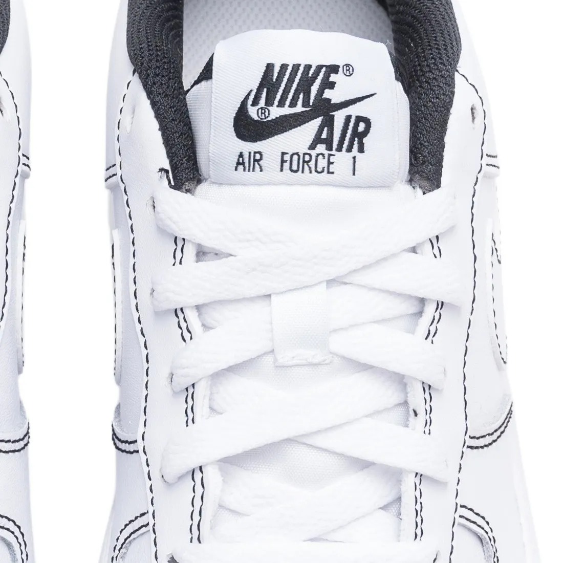 Nike Big Kids Air Force 1 (white / white-black)