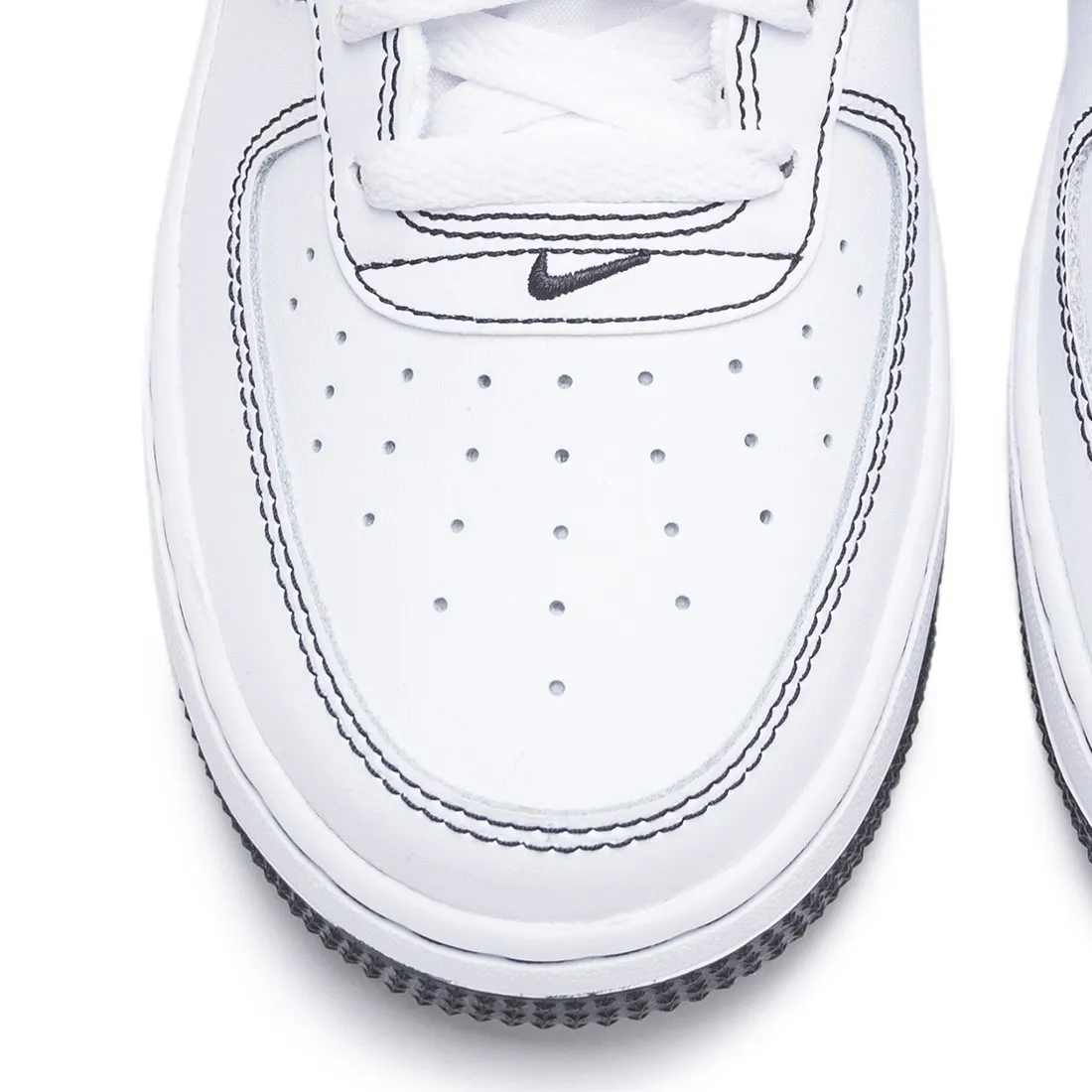 Nike Big Kids Air Force 1 (white / white-black)