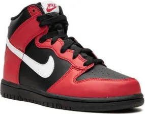 Nike Kids Dunk High Black Red sneakers