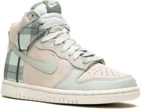 Nike Kids Dunk High Plaid Summit White sneakers Neutrals