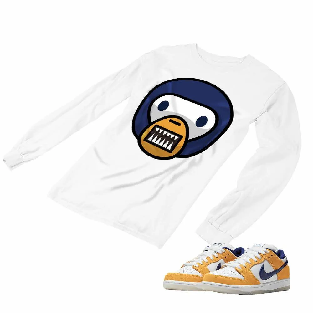 Nike SB Dunk Laser Orange Matching Custom Designed Long Sleeve T shirt ND 1-3-18