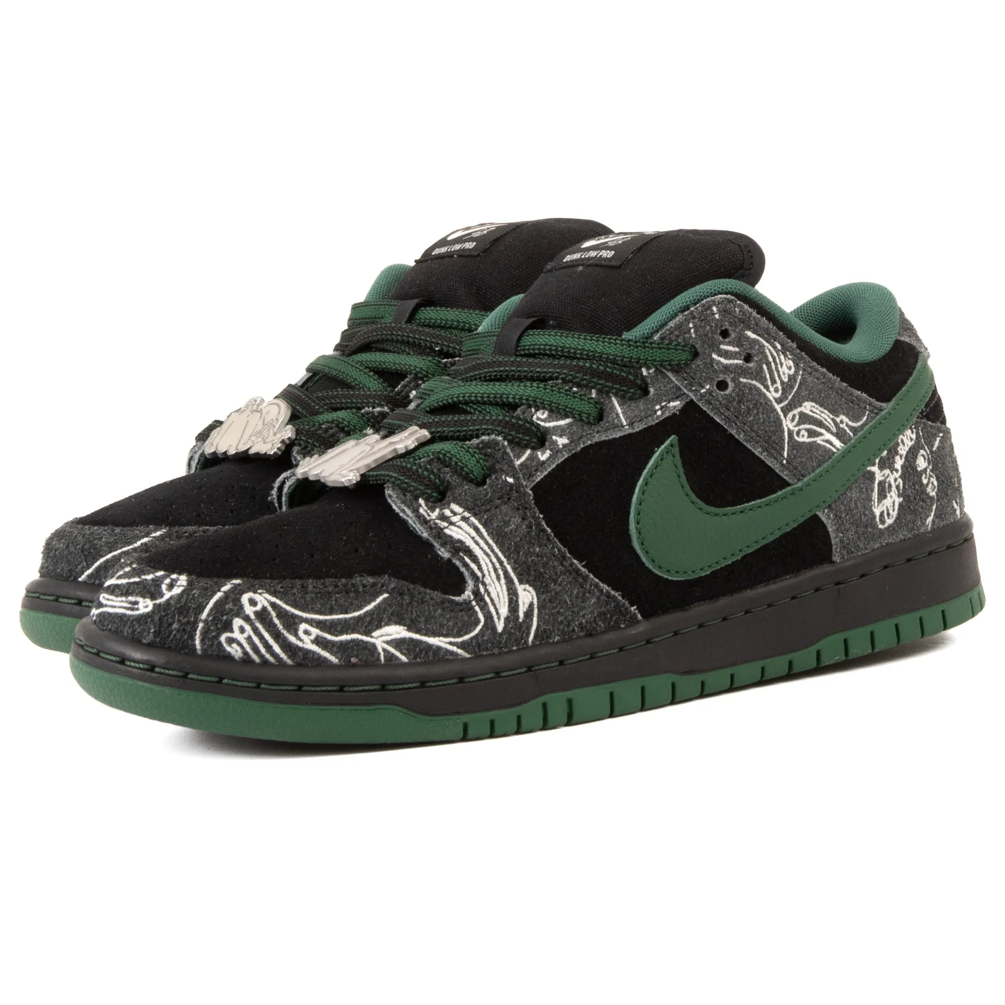 Nike SB - Dunk Low Pro (Black/Gorge Green-Summit White)