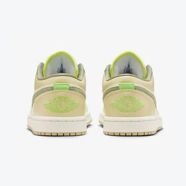 Nike Women's Air Jordan 1 Low (Sail Pale Citron/ Sail Wh...