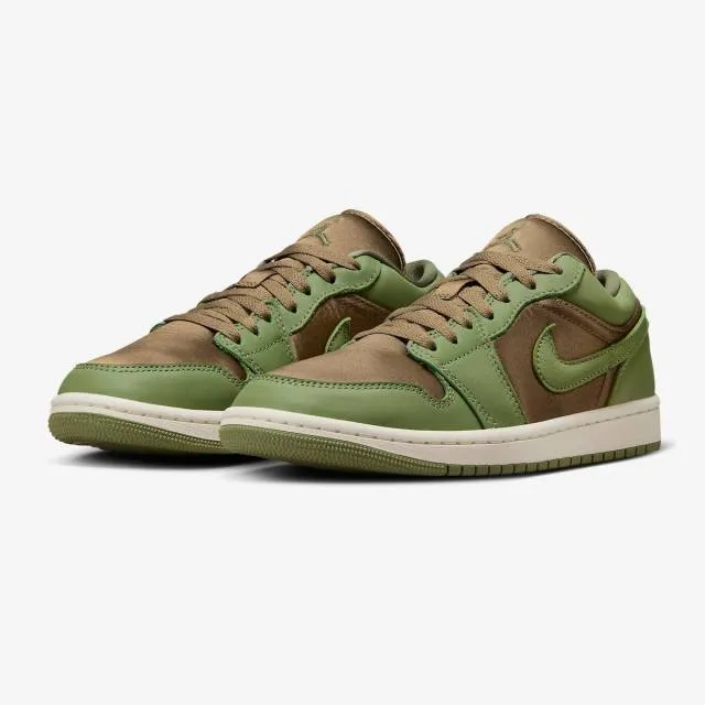 Nike Women's Air Jordan 1 Low SE (Sky J Light Olive/ Bro...