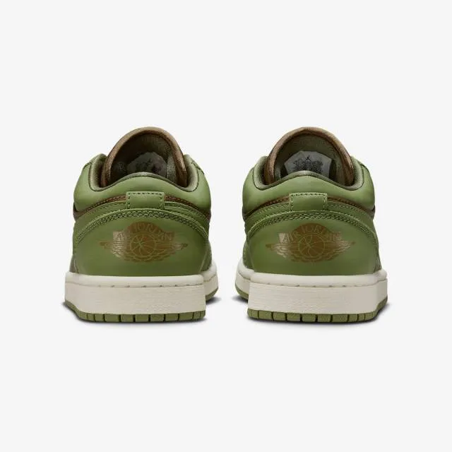 Nike Women's Air Jordan 1 Low SE (Sky J Light Olive/ Bro...