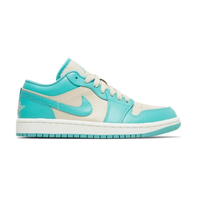 Nike Women's Air Jordan 1 Low (Tropical Teal Sandy Beige...