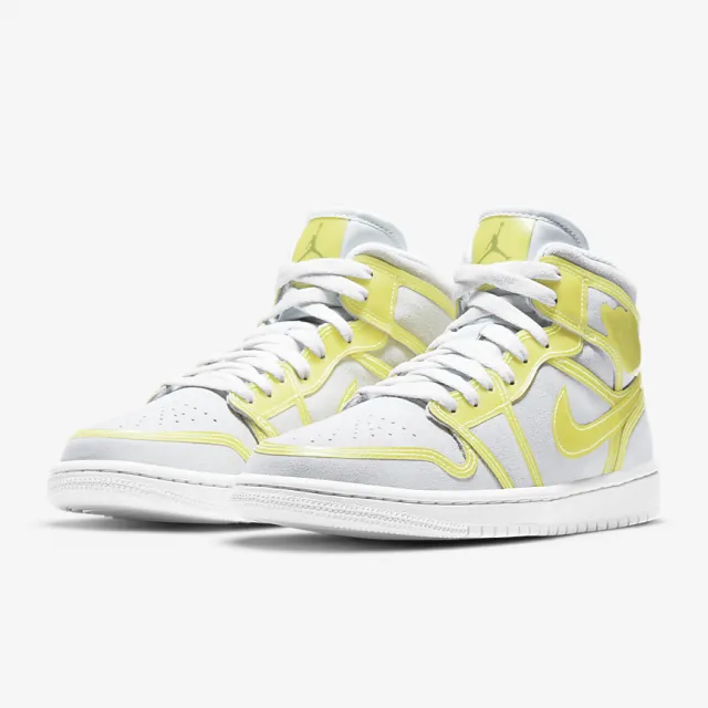 Nike Women's Air Jordan 1 Mid LX (Off White Grey/ Opti Y...