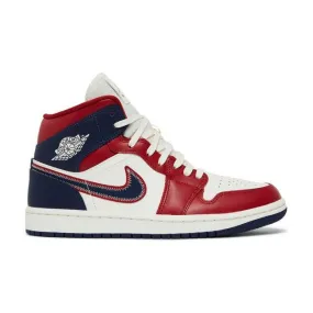 Nike Women's Air Jordan 1 Mid SE (USA 2022/ Gym Red/ Sai...