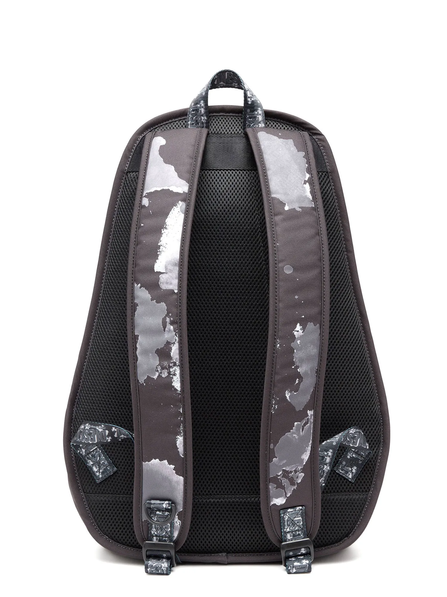 Nylon backpack with logo print