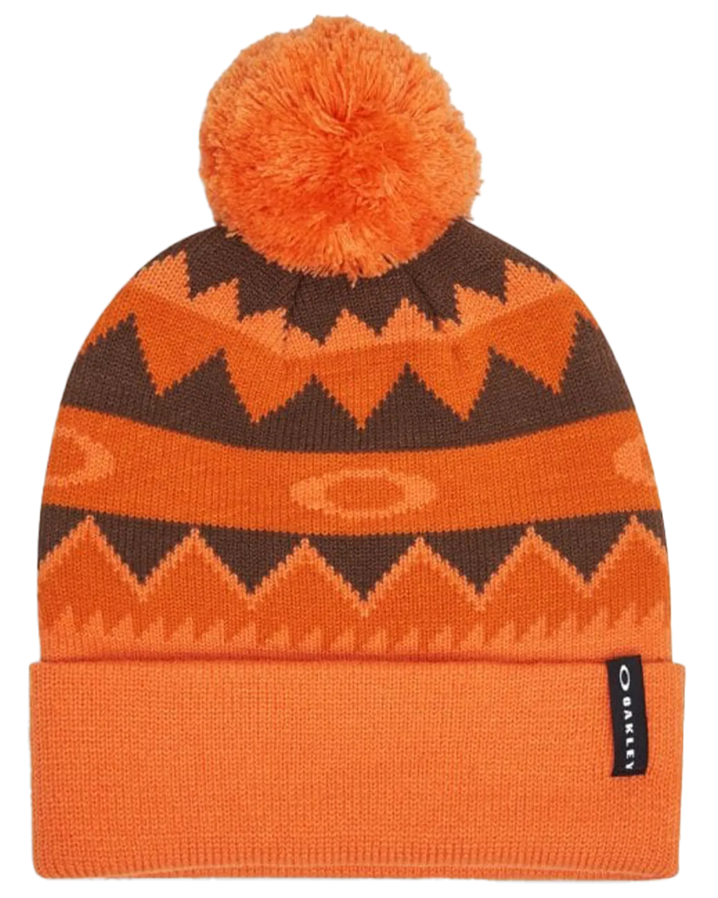 Oakley Nordic Beanie - Orange Norway Pattern | Shop Headwear at Trojan Wake Ski Snow & Snow Skiers Warehouse