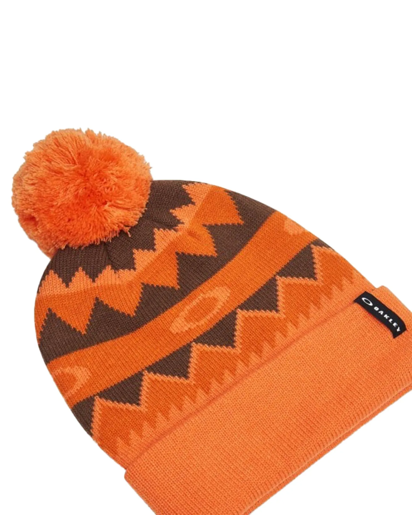 Oakley Nordic Beanie - Orange Norway Pattern | Shop Headwear at Trojan Wake Ski Snow & Snow Skiers Warehouse