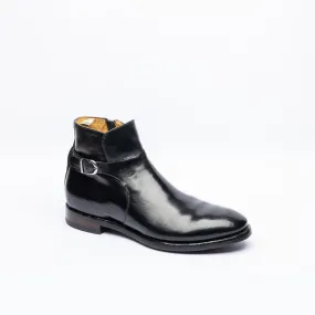 Officine Creative Officine Creative Providence 016 single buckle ankle boot in black leather