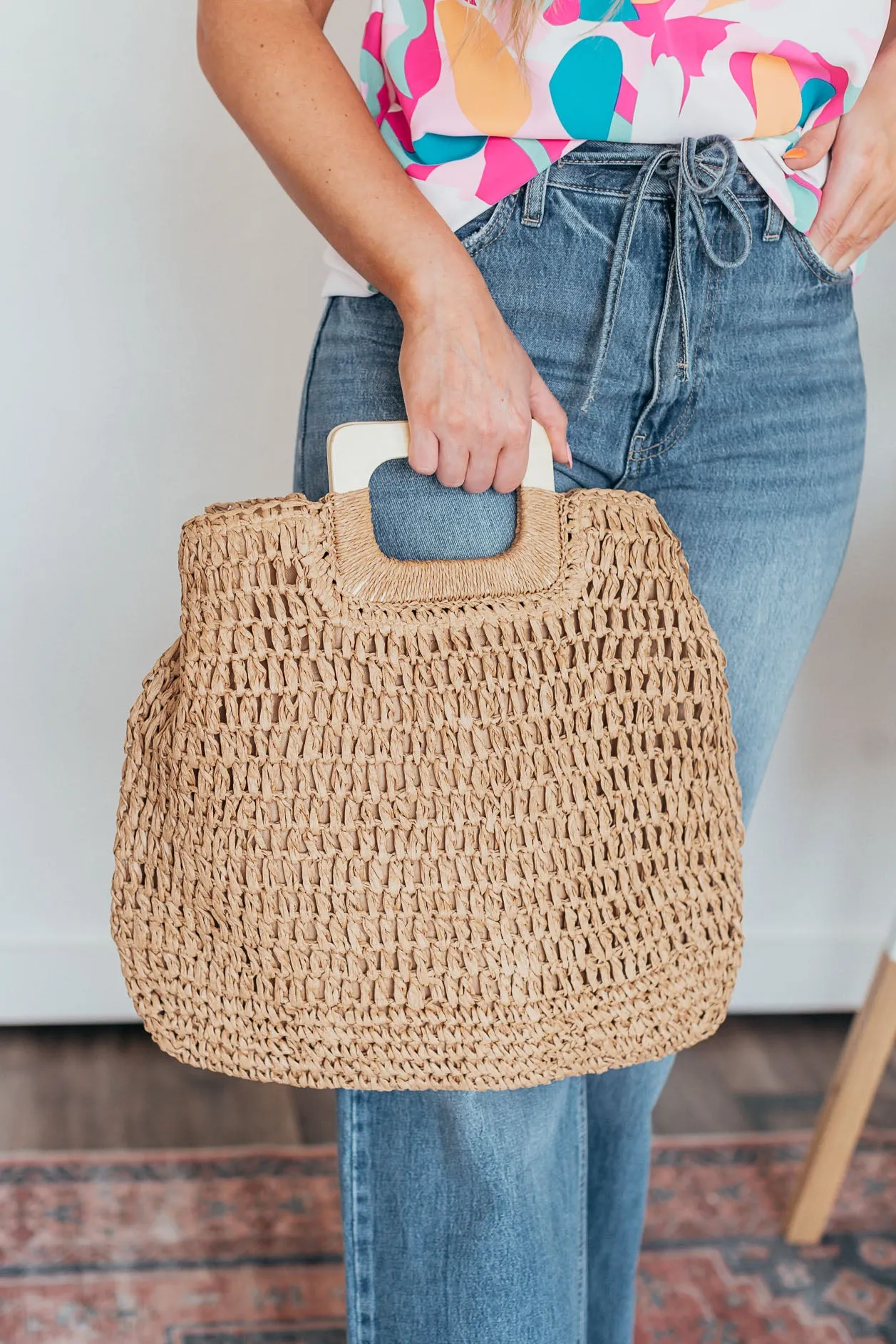 Oversized Straw Tote