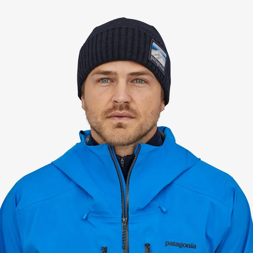 Patagonia - Brodeo Beanie - Line Logo Ridge: Classic Navy