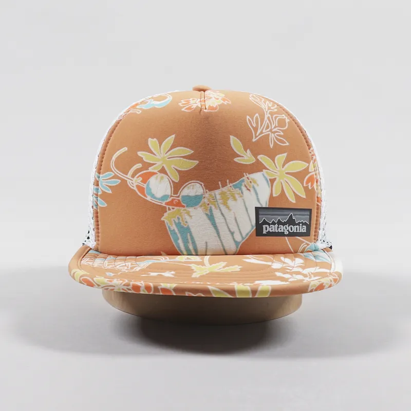 Patagonia Duckbill Trucker Hat Climb Hike Surf Toasted Peach