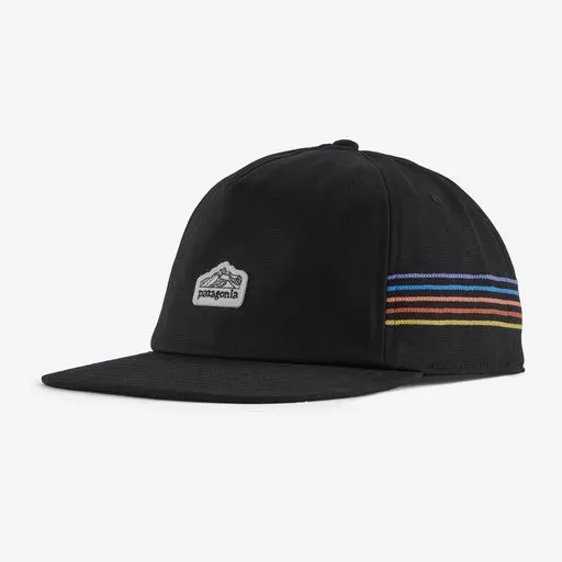 Patagonia Line Logo Ridge Stripe Funfarer Cap - Black